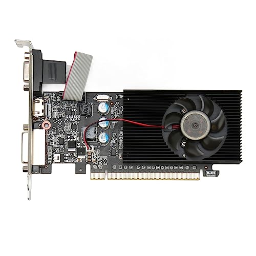 Image of Elprico GT610 1GB Graphics Card 810MHz 1000MHz 2560X1600 Computer Graphics Card High Definition Multimedia Interface VGA DVI PC Graphics Card for HD Video Office (GT610 1GD3 64BIT)
