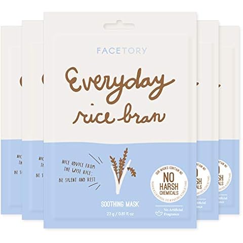 FACETORY Everyday Rice Bran Soothing Sheet Mask Cover