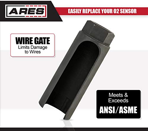 image for ARES 70094 | 1/2-Inch Drive by 7/8-Inch (22mm) Offset Oxygen Sensor So