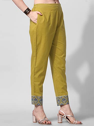 Image of MIRCHI FASHION Pure Cotton Women Straight Print & Thread Embroidery Kurti Set with Dupatta & Pant