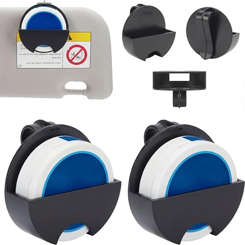 2 Packs Car Visor Holder Clip Compatible with ZYN Pouches Can | Holster Clip for ZYN | Belt/Car Sun Visor Accessory | Useful Pouch Holder for On-The-Go Use | Gift for Father‘s Day