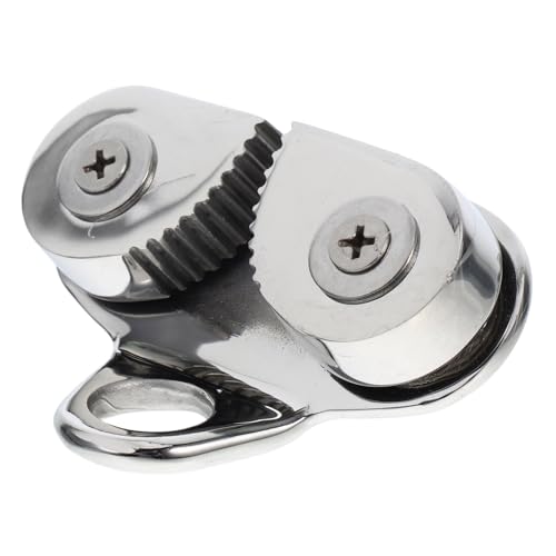 GANAZONO Stainless Steel Boat Cam Cleat with Leading Ring Cleat for Sailboat Kayak Canoe Dinghy Easy Release for Line Up