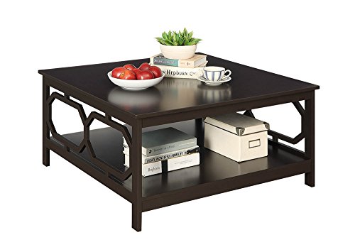 Convenience Concepts Omega Square 36" Coffee Table, Espresso #TOP3