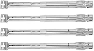 onlyfire 4pcs Universal Stainless Steel Gas Grill Burner Tube Replacement, Extendable from 35cm to 42cm, Diameter 11mm