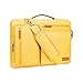 MOSISO 360 Protective Laptop Bag 13 inch, 13 inch Computer Shoulder Bag Compatible with MacBook Air M4 M3 M2 M1 2025-2018/Pro M2 M1, Side Open Messenger Case &4 Zipper Pockets&Handle, Yellow