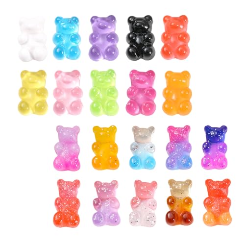 20 imanes decorativos de oso gomita para refrigerador