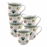 Villeroy & Boch French Garden 1022814870 Fleurence Lot de 6 tasses avec anse en acier inoxydable