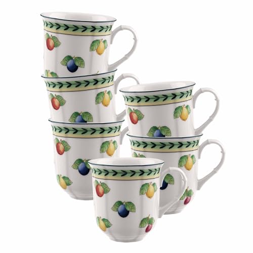 Villeroy & Boch French Garden Fleurence Kaffeebecher 6er Set, 300 ml,...
