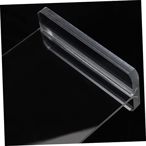 NUOBESTY 2 Unidades Porta-retratos Porta Sinais Para Mesa Posição Clara Estande De Exibição De Panfl