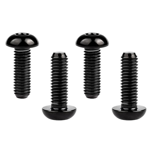 Ruifu ���]�ԃ{�g���P�[�W�`�^�������{���gISO7380 M5×8 10 12 15 18 20 25 30mm 4���� (�u���b�N, M5x20mm)