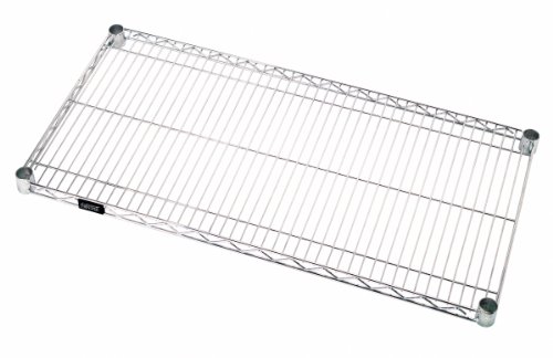 Quantum Storage Systems 2472S-1 Extra Wire Shelf for 24' Deep Wire Shelving Unit, Stainless Steel Finish, 600 lb. Load Capacity, 1' H x 72' W x 24' D