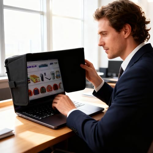 Visera para computadora al aire libre antirreflejos con diseño plegable para jóvenes 3
