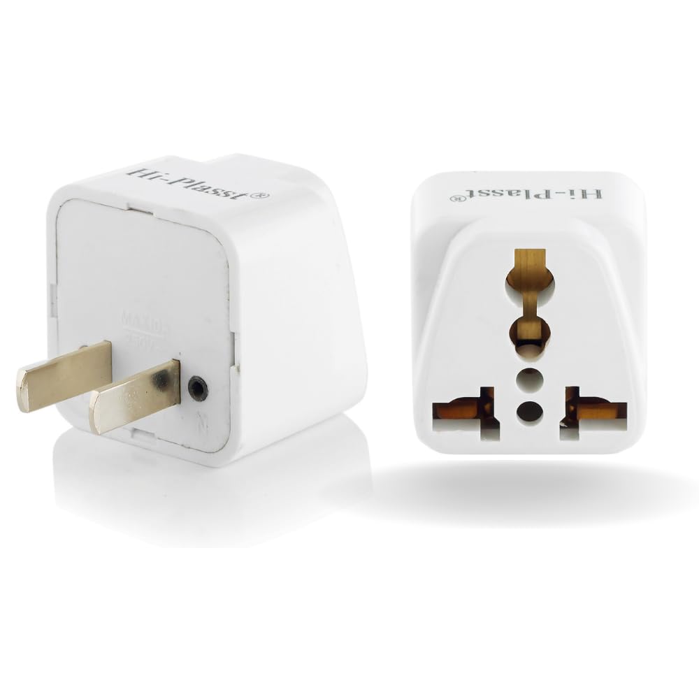 Hi-PLASST India to USA Converter Plug (Pack of 1) Type-A Adapter Power Converter for Laptop, Camera, Smartphones USA, Canada, Mexico, Brazil, Philippines, Thailand, Japan, American, Panama (2pin) (B0CHM6PD6X) Amazon Price History, Amazon Price Tracker