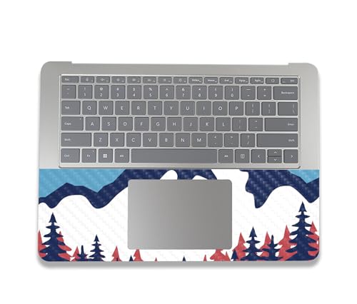 Image of MightySkins Carbon Fiber Skin Compatible With Microsoft Surface Laptop Studio 2 (2023) Full Wrap Kit - Winter Scape | Protective, Durable Textured Carbon Fiber Finish | Easy To Apply | Made in the USA