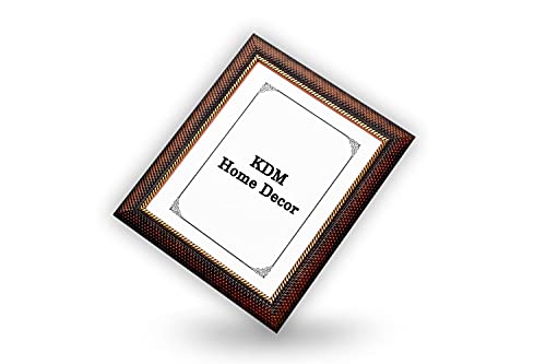 Image of Photo frame 10x14 Inch set of 2 Chatai Brown Color flexiable Glass (acrylic) & synthetic wood customized Modern Collage Photo Frames for Wall Hanging