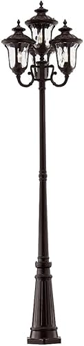 Miniatura 7 de Livex Lighting 7669-58 Oxford 4 Light Outdoor 4 Head Post, Imperial Bronze