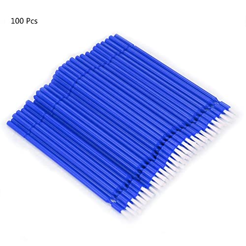 Garosa 100 Pcs Interdental Brush 4 Colors Dental Disposable Micro Applicator Brush Sticks Oral Dental Hygiene Tooth Cleaning Tool Disposable Applicators(Blue) #TOP6