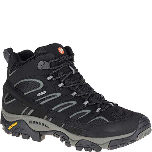 Merrell Moab 2 Mid GTX, Botas de Senderismo para Hombre, Negro (Black), 44 EU