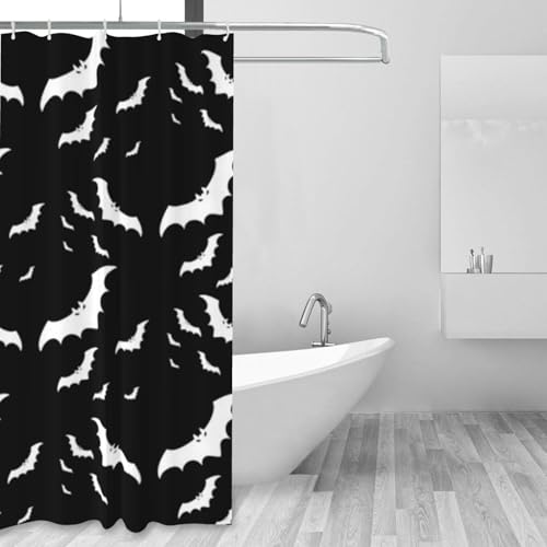 Rideau de douche Halloween tissu résistant à l'eau 152x183 cm moderne - 7