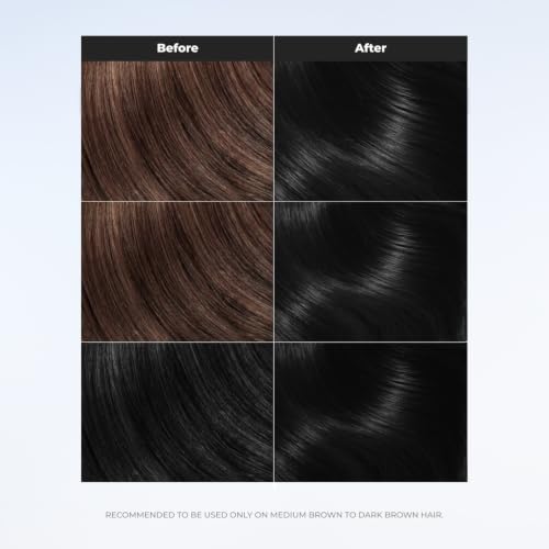 Image of XMONDO Color Soft Black Color Depositing Mask & Semi-Permanent Hair Dye Super Gloss Infused with Bond Boosters for Nourishment, Revitalize & Repair, Vegan Formula, 8 Fl Oz | 2N Shade, Semi-Permanent Hair Dye, Infused with Bond Booster & Lusterhance Technology for High-Gloss Shine, Vegan Formula