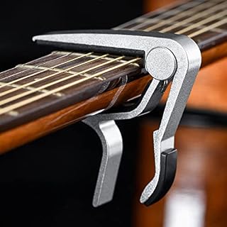 1 capo de guitare capodastre universel en alliage d’aluminium argenté pour guitare acoustique basse de guitare… - Les Beatles, Paul McCartney, John Lennon, RIngo Starr, George Harrison 1 capo de guitare capodastre universel en alliage d'aluminium argenté pour guitare acoustique basse de guitare… – Image 5