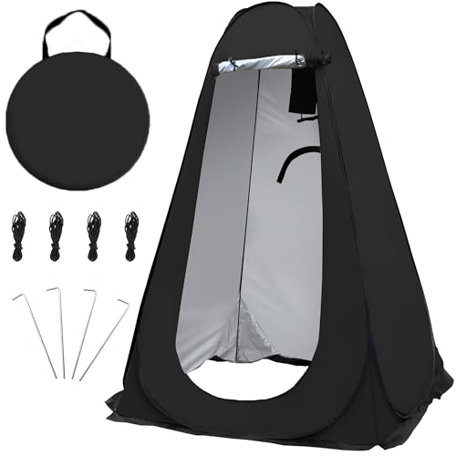 Pop Up Camping Shower Tent, Portable Beach Dressing Changing Room UV/Rain Shower Enclosure Tents Durable for Outdoor Hiking Beach image 2