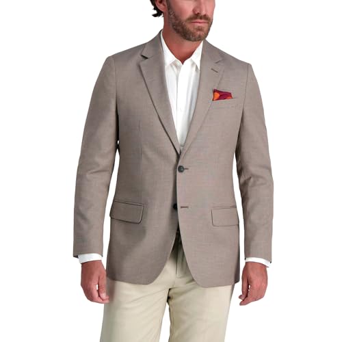 Haggar Men's JMH Premium Tailored Fit Subtle Print Stretch Sport ...
