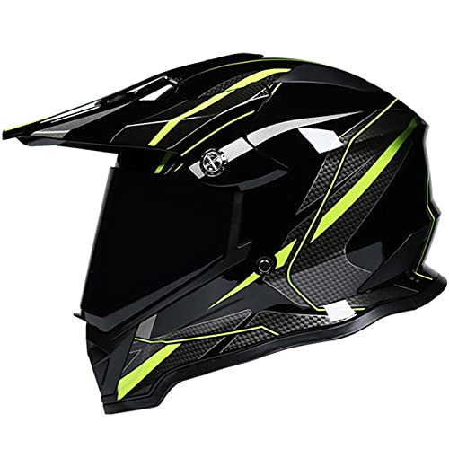 Casco Motocross Adulto Homologado ECE/DOT Con Visera Negra Casco De Moto Cross Integral Para Mujer Hombre Casco Todoterreno Downhill Casco Deportivo Off Road Casco De MTB Enduro E,M thumbnail