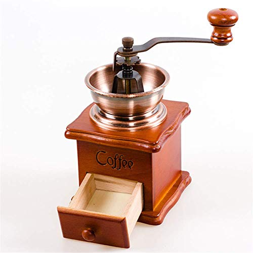 Moulin à café manuel en bois compact pour grain de café et usage voyage