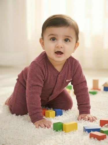 Image of Top and Pyjama Set Thermal for Unisex Baby