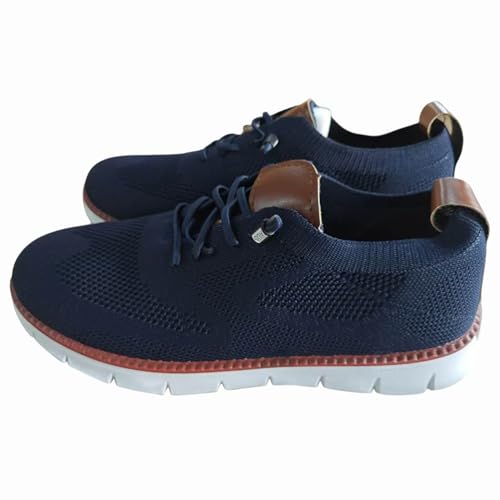 Mens Casual Oxfords Shoes Mesh Slip On Walking Mesh Sneakers Breathable Anti-Slip Sole Walking Business Loafers