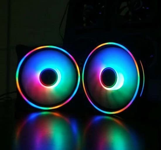 Ventilateur PC 12cm 12V RANY Mute LED avec connecteurs 3pin et 4pin molex