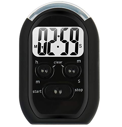 Digital Kitchen Timer,3 in1 Kitchen Timer with Beeper,Flasher and Vibration for Cooking,Baking,Sports,Games,Yoga, Meditation,Study,Office