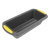 Cabilock Molde Para Hornear Pan Con Asas Ergonómicas Bandeja Reutilizable Para Pan Pan Tarta Molde Antiadherente Gris
