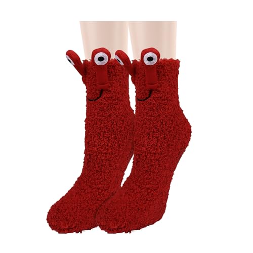 Image of Benefeet Sox Womens Girls Fuzzy Socks with Grips Soft Fluffy Slipper Socks Cute Cozy Winter Socks Christmas Halloween Gifts