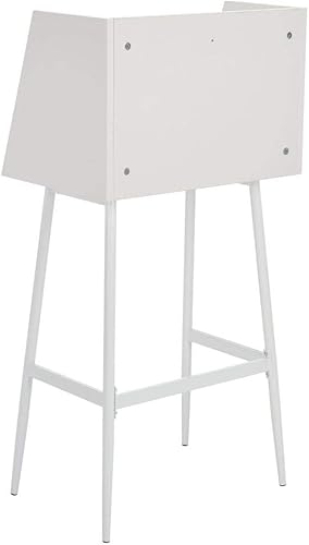 Miniatura 8 de Safavieh Escritorio de secretaria de almacenamiento en blanco y blanco moderno Xander para oficina en casa