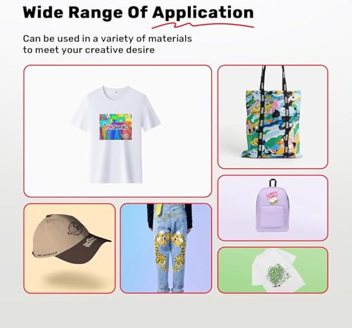 Image of InkSonic 1500ML DTF Ink, Premium DTF Transfer Ink for PET Film, Refill, Compatible for DTF Printer L1800, R1390, L805, L800, DX7, XP600, I1600, ET-8550, XP15000, Direct to Film (250ml x 6, CMYKWW)