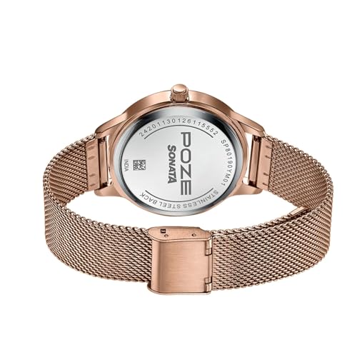Image of Sonata Poze 9 with Quartz Analog Watch for Women