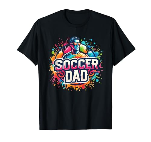 Soccer Dad Father Daddy Soccer Player Futbol Game Day T-Shirt