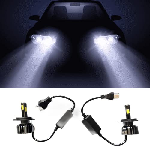 Trigcars H7 Car 55W New 4 Side Micro Chip Heavy Duty LED Headlights