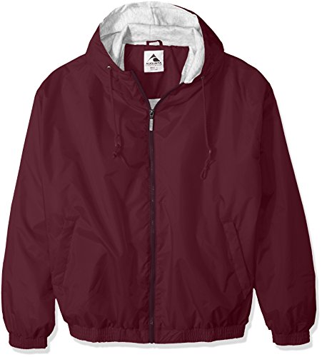 Augusta Sportswear Men's Hooded Taffeta Jacket/Fleece Lined 4XL Maroon