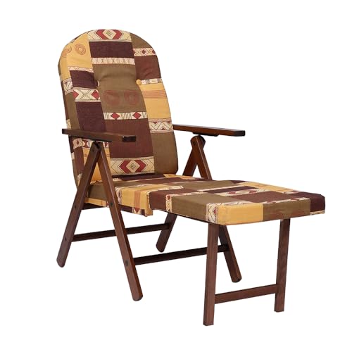 Poltrona Reclinabile Amalfi In Legno - 4 Posizioni, Imbottita, Made In Italy - Foto 6