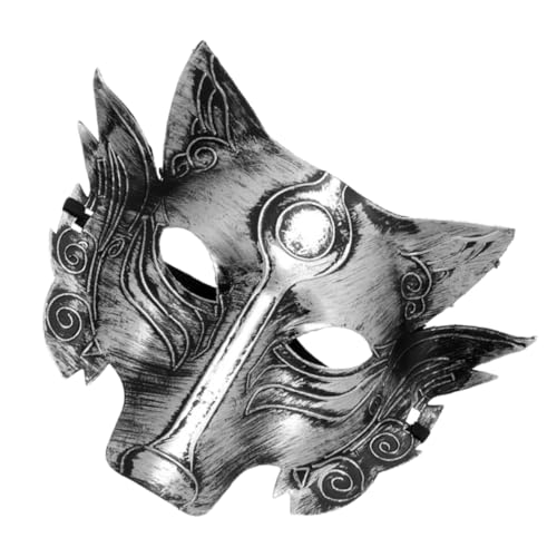 GALPADA Halloween Decorative Mask Wolf Cosplay Mask Scary Shape for Party Stage and Carnival Decorations