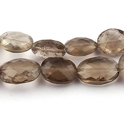 Quartz fumé facetté en briolettes ovales pour la création de bijoux raffinés faits main