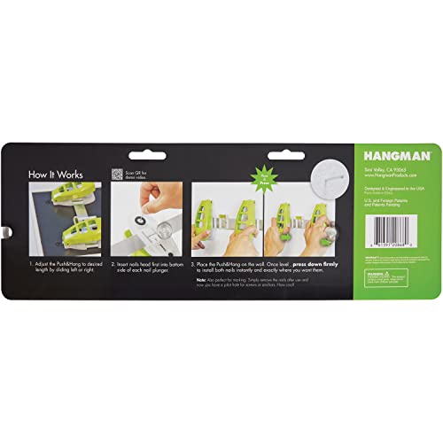 Image of HANGMAN Push Picture Hanging Tool, Green