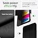 Spigen for iPad 11th Generation Case A16 (2025), iPad 10th Generation Case (2022), 10.9 inch Ultra Hybrid Pro, Protective Tri-Fold Cover with Transparent Back and Pencil Holder, Black