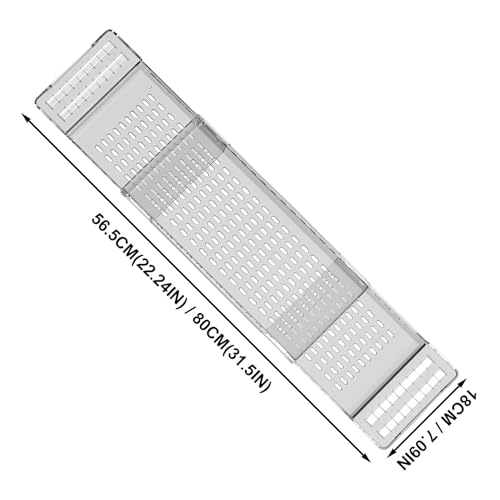 Plateau de baignoire extensible grand format | Accessoires salle de bain - 6