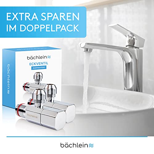 Eckventil selbstdichtend Bächlein Universal mit Schnellverschluss 1/2 Zoll