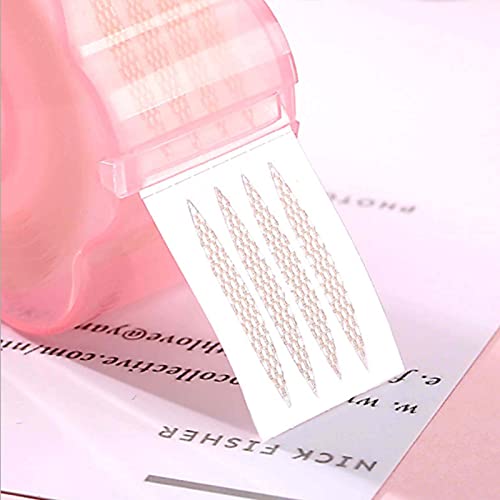 Eyelid Lifter Strips for Hooded Eyes: Glue-Free Double Eyelid Stickers that Will Stick to the Eyelid Stickers in Contact with Water, Plum-Shaped roll lace mesh Olive Eye Stickers (Olive Type)