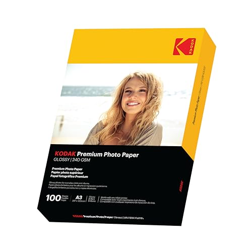 KODAK Photo Paper (A3) Super Glossy - 420x297mm - 240gsm - 100 Sheets